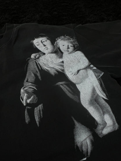 Playera Off White blurred Mary